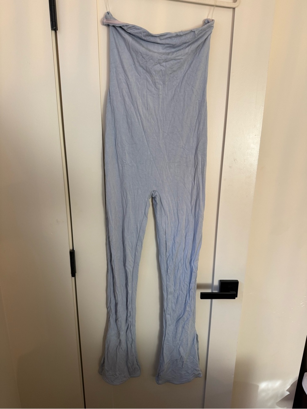 Oh Polly Light Blue Slim Bootcut Leg Jumpsuit